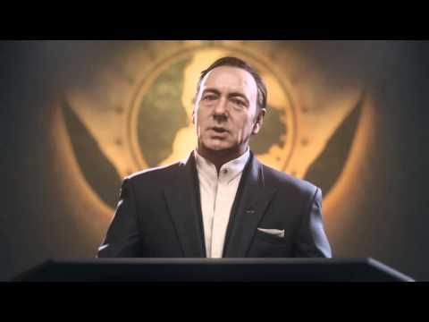 Spoiler: Call of Duty®: Advanced Warfare Irons aka Kevin Spacey declares war.