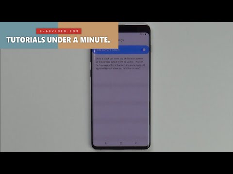 How to HIDE Front Camera Cutout on Samsung S10+