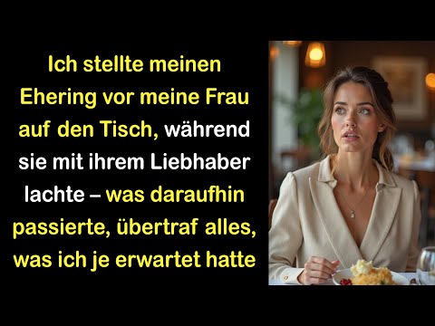 Ich legte meinen Ring vor meine Frau, während sie mit ihrem Liebhaber speiste – und ging.