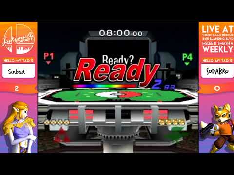 Jax Smash Weekly 1/4 - Sinbad(Sheik) vs. Sodabro(Fox) Losers Finals
