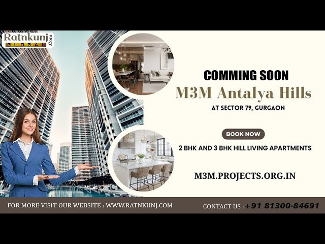 2bhk flat for sale M3M Antalya Hills Phase I in Sector 79 Gurgaon