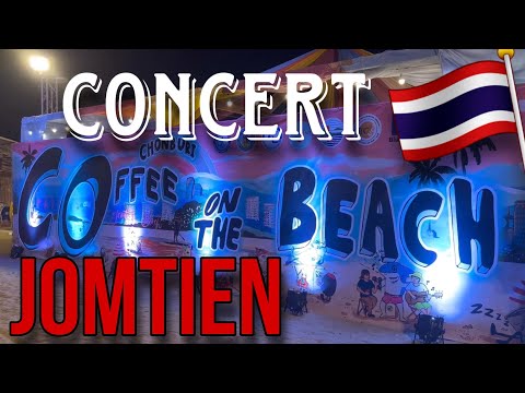 Café na praia Jomtien Tailândia