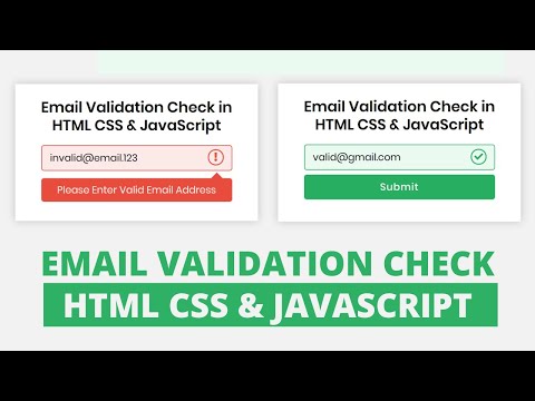Email Validation Check In Html Css Javascript Codingnepal