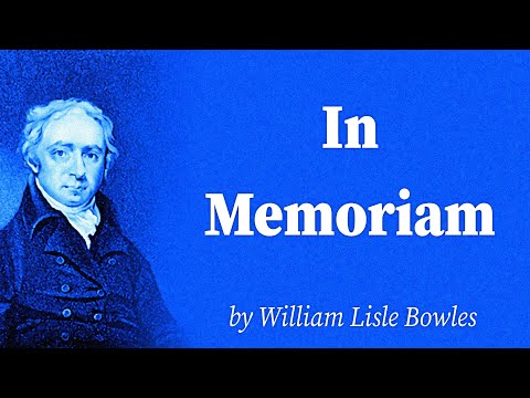 In Memoriam by William Lisle Bowles