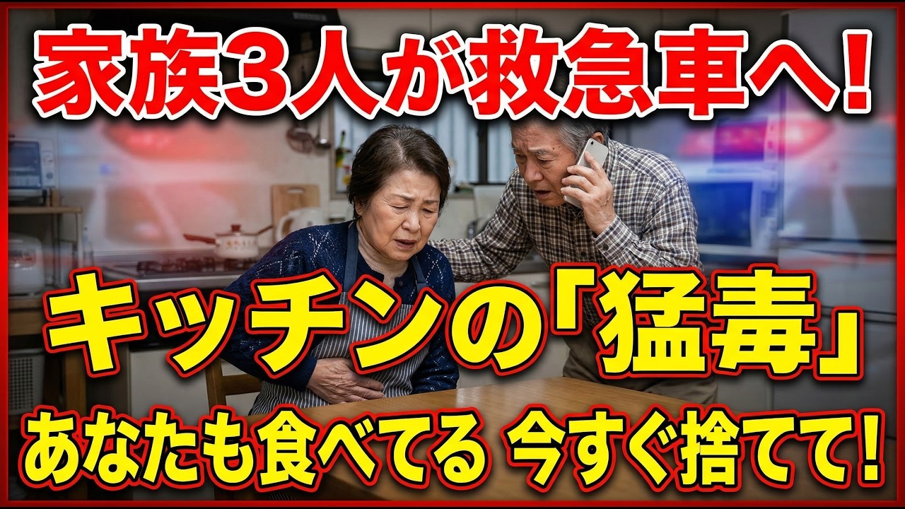家族3人が救急車へ！毎日食べる「アレ」が猛毒に変わるキッチンの恐ろしい罠