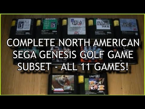 Complete North American Sega Genesis Golf Game Subset - All 11 Games!