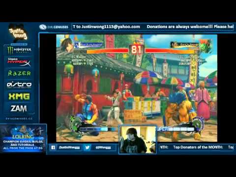 Justin Wong (Yang) vs LapChi (Blanka) - Super Street Fighter 4 AE2012