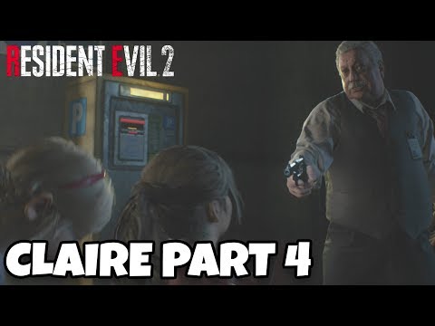 Resident Evil 2 Remake Claire Walkthrough Gameplay Part 4 - Chief Irons Is A MASSIVE D**K