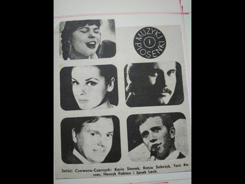 Czerwono-Czarni & Toni Keczer, Jacek Lech, Karin Stanek, Henryk Fabian i Kasia Sobczyk - 1968 rok.