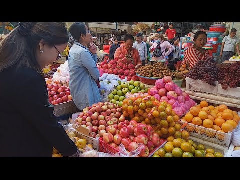Mixed Street Food - Life In Cambodian Market - Amazing Food View In Phnom Penh Market
