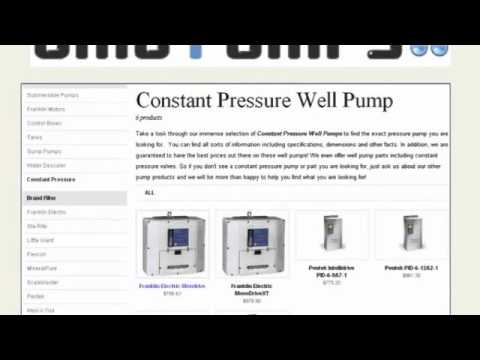Constant Pressure Well Pump