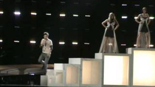 Eurovision Song Contest 2010. U.K. first rehearsal Josh Dubovie "That Sounds Good To Me"