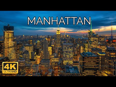 Manhattan, New York, USA  🇺🇸 | 4K Drone Footage