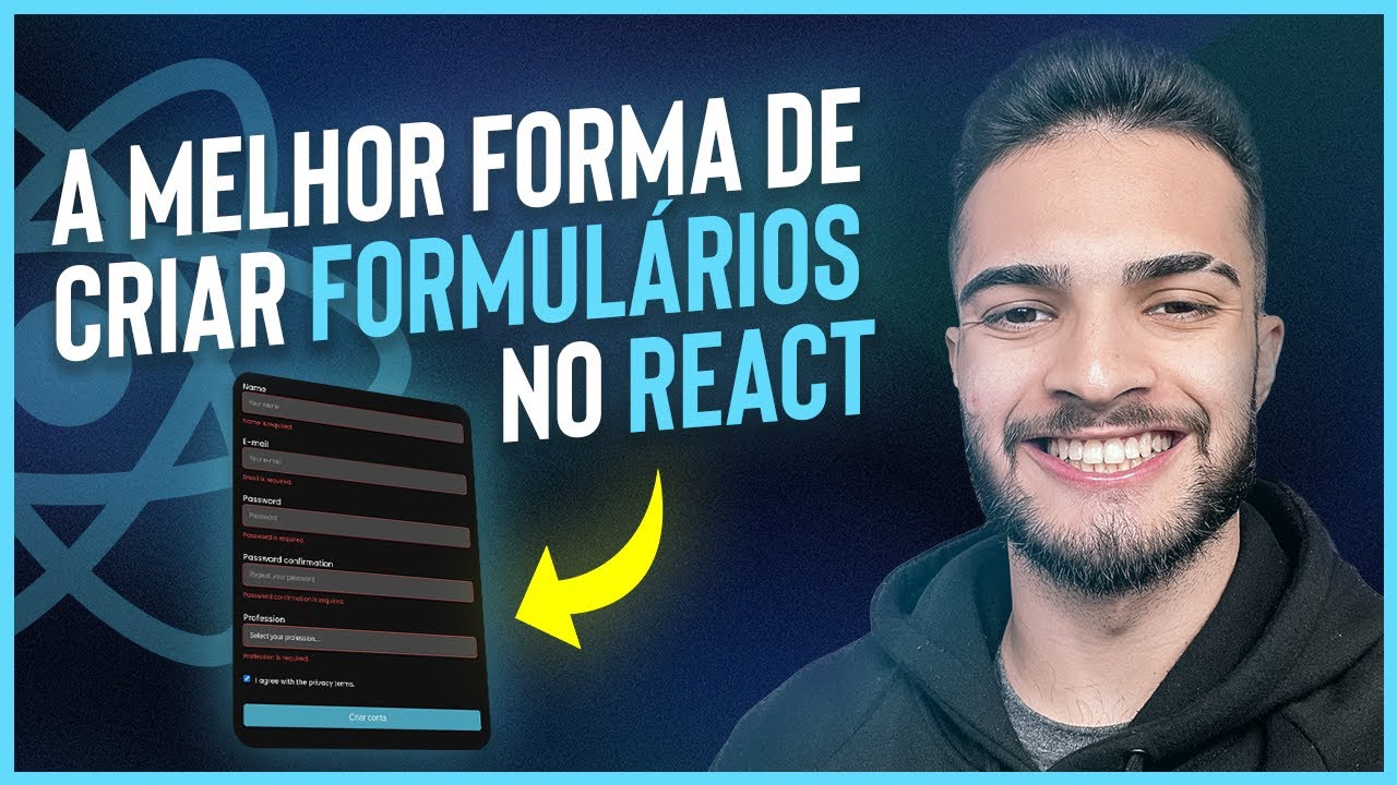 A MELHOR FORMA de Criar FORMULÁRIOS no REACT | React Hook Form