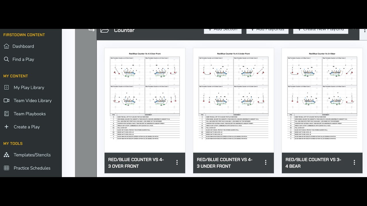 FirstDown PlayBook PlayGrids Explained