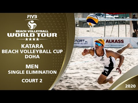 Single Elimination - Court 2 | Full Day | 4* Doha (QAT) - 2020 FIVB Beach Volleyball World Tour