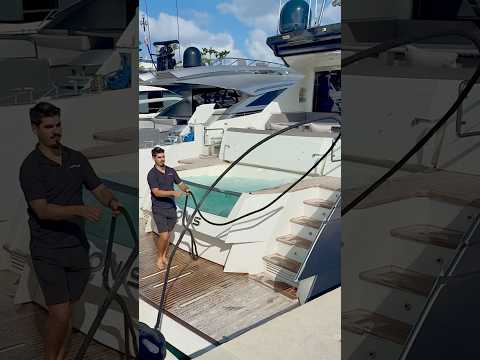 The Lasso Effect 🤠☀️🪢~ Mate ‘Alex’ efficienctly Setting off The Numarine 80  ‘Adonis’ ￼