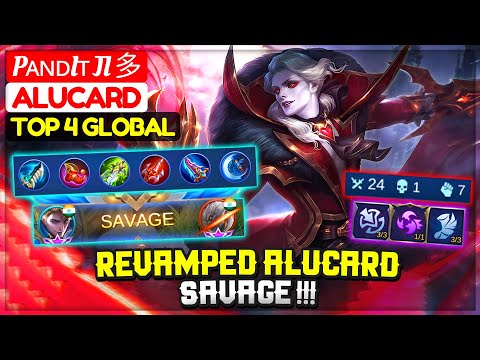 Revamped Alucard SAVAGE !!! [ Top 4 Global Alucard ] Pᴀɴᴅiᴛ Ji 多 - Mobile Legends