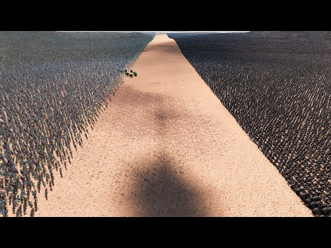 200.000 Medieval Footman vs 200.000 Mongols | Ultimate Epic Battle Simulator 2