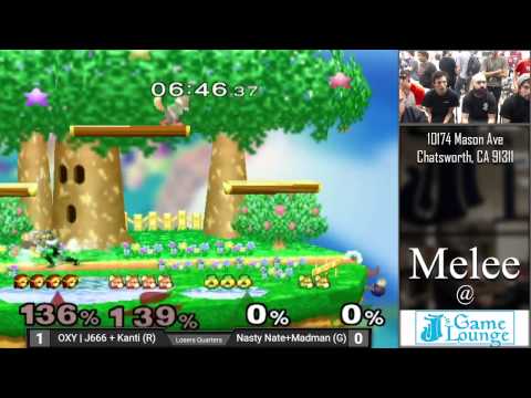Melee at JJ's #19 - OXY|J666 + Kanti vs. NastyNate + Madman - Losers Quarters