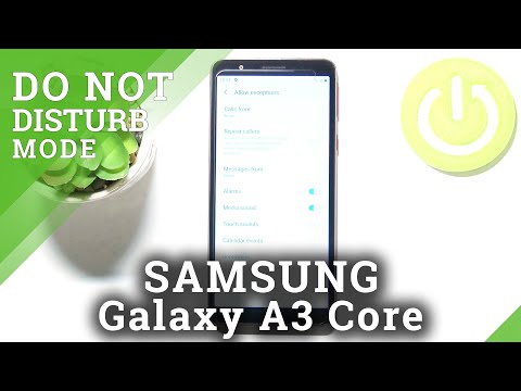 How to Activate Do Not Disturb Mode on SAMSUNG Galaxy A3 Core – Turn On DND Mode
