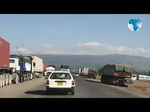 Situation eases at Salgaa where trailers pack with minimal movement along the highways