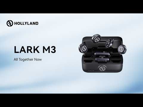 Hollyland LARK M3 Combo 2TX&2RX Wireless Microphone System with 2 Clip-On Mic/Transmitters, 1 USB Receiver & 1 Camera Receiver (2.4 GHz) video