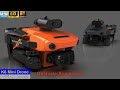 Квадрокоптер XKJ K6 Orange – дрон з 4K і HD камерами, FPV, запобігання перешкод, до 15 хвилин в кейсі