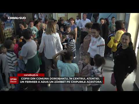 COPIII DIN COMUNA DOROBANȚU, ÎN CENTRUL ATENȚIEI. UN FERMIER A ADUS UN ZÂMBET PE CHIPURILE ACESTORA