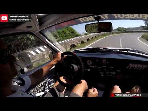 Peugeot 205 T16 Group B ( 1986 ) - On - Board Action_ HUGE Exhaust Flames_2018 Vernasca Silver Flag