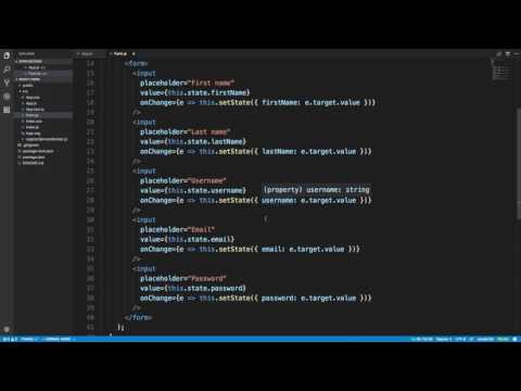 How to code a form in React