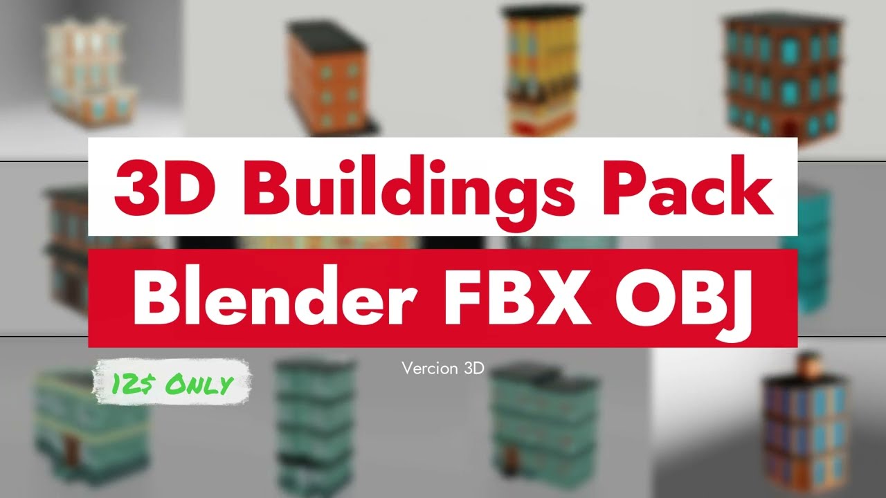 City Buildings Pack Collection 3D Model