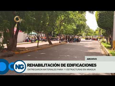 GV Noticiero del mediodía | Edo. Aragua | Gobernación entrego Materiales para Rehabilitación  Edif.