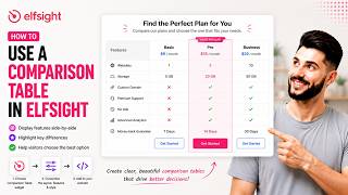 How to Use a Comparison Table in Elfsight (2026)