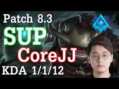 KSV CoreJJ Tahm Kench Vs Janna Patch 8.3 KDA 1/1/12