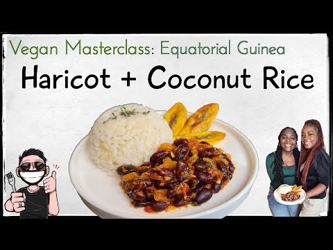 Vegan Equatorial Guinea Haricot and Coconut Rice