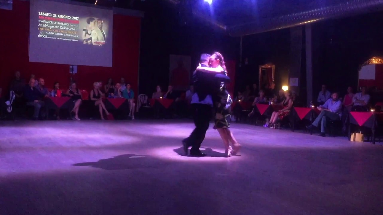 Claudia Cavagnini y John Zabala Tango 4/4 Soy aquel viajero (Milonga Pensalo Bien -  Milano)