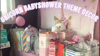 GIRL UNICORN BABY SHOWER THEME HAUL |PREGNANT AT 15🦄💗
