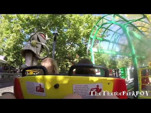 Back row point of view footage of Wild Mouse