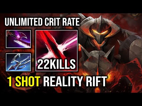UNLIMITED Crit Rate 1 Shot Reality Rift Chaos Knight with Harpoon Silver Edge Dota 2