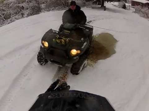 Red Neck Sled Riding part 1