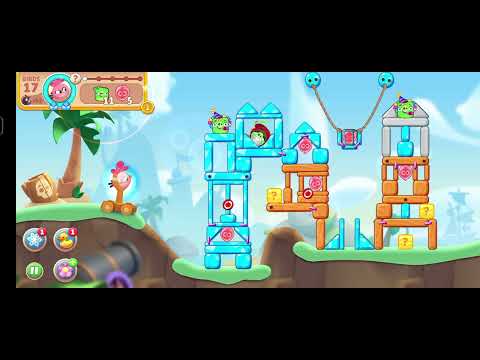 Angrybird Journey land 22  pirate island Cross Level 3661 To 3665  V#938    #nocopyright