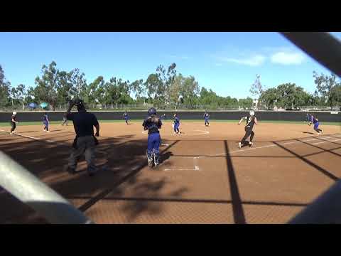 Makayla Winchell, Double play from CF