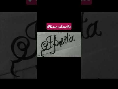 Calligraphy Handwriting ❤️ Name Ipsita 💕 Regular subscriber soon with more videos 💕💕
