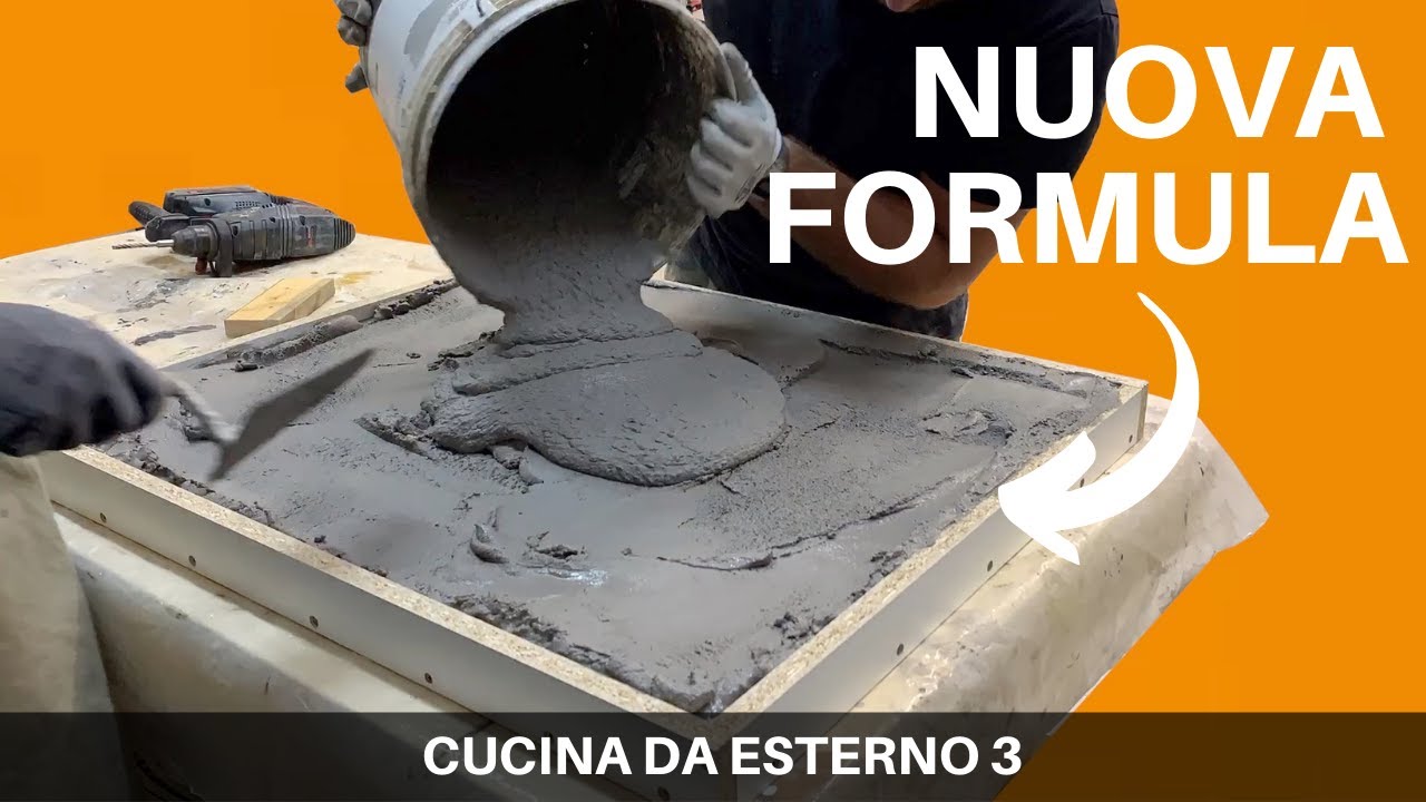 Top cucina in cemento - Fai da te