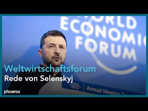 Weltwirtschaftsforum in Davos: Rede vom ukrainischen Präsidenten Selenskyj