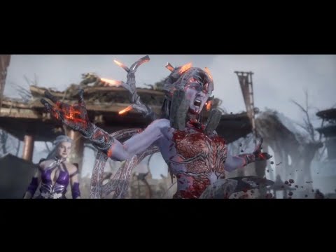 Sindel Fights Cetrion And Gets The Crown | Mortal Kombat 11 Aftermath Cutscene