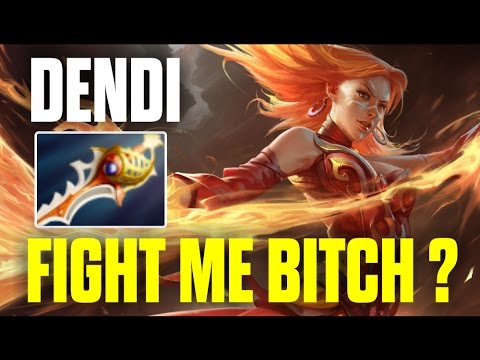 Amazing Lina with Divine Rapier Build by Dendi - Top MMR Pro Player | Dota 2