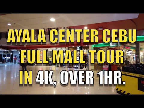 Ayala Center Cebu Full Mall Tour em 4K, mais de 1 hora. Novembro de 2022