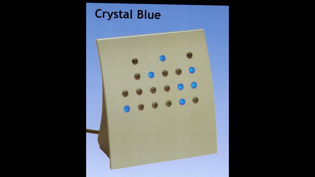 Crystal Blue Powers 2 BCD Direct Binary Clock Time Silver Blue LEDs  (02-02-2020)
